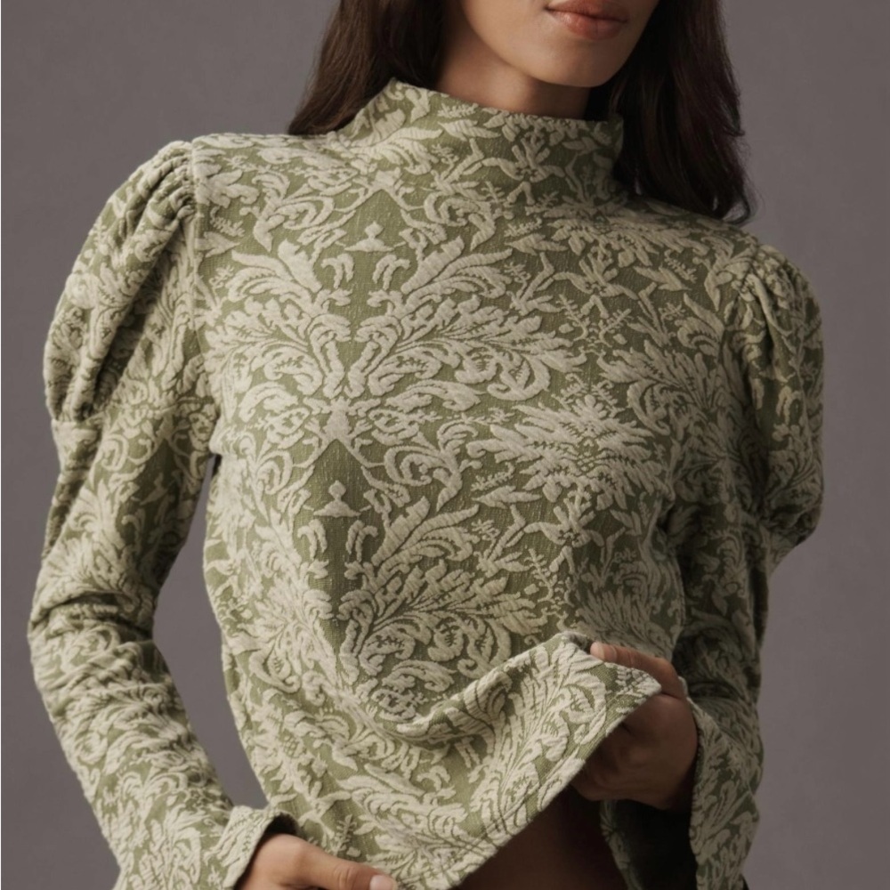 Anthropologie Puff Sleeve Top
